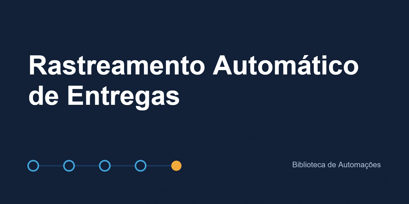 Rastreamento Automático de Entregas