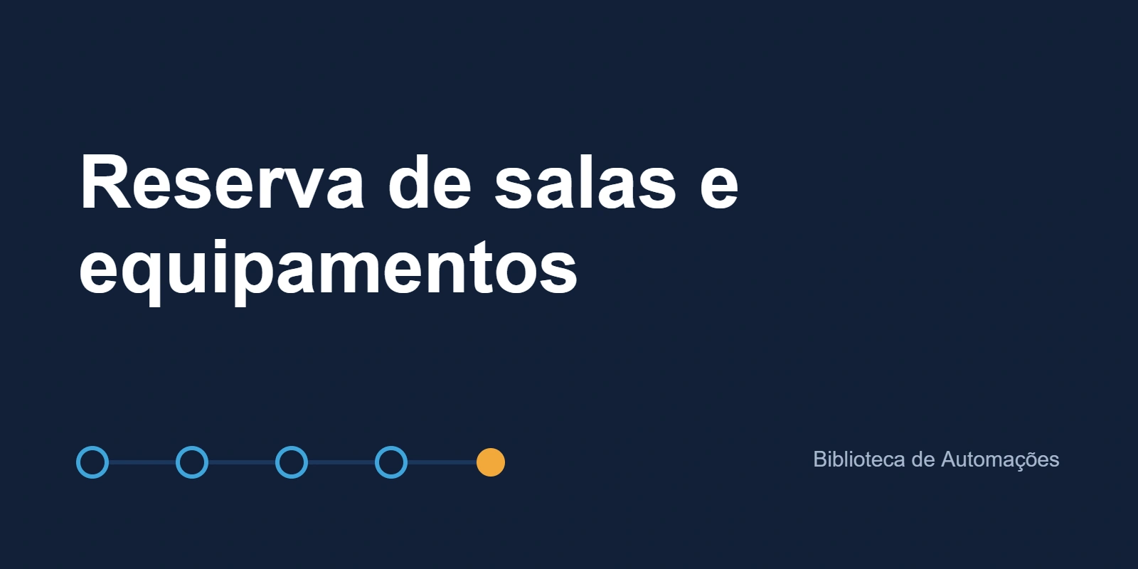 Reserva de salas e equipamentos